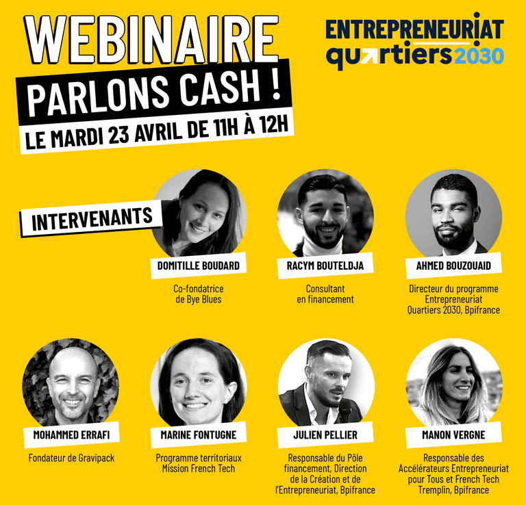 Webinaire sur la gestion financière avec plusieurs intervenants 